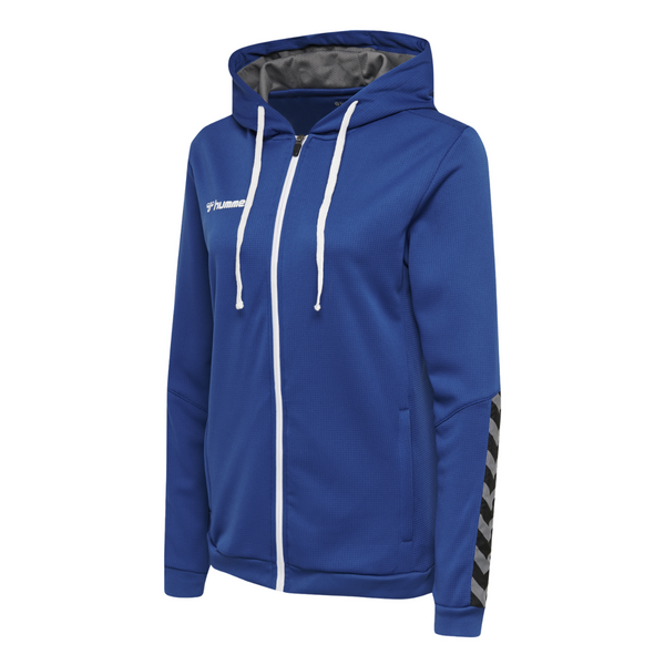 Hummel Authentic Poly Kapuzenjacke Damen blau – Bild 6