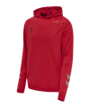 Hummel Lead Poly Hoodie Herren rot – Bild 1