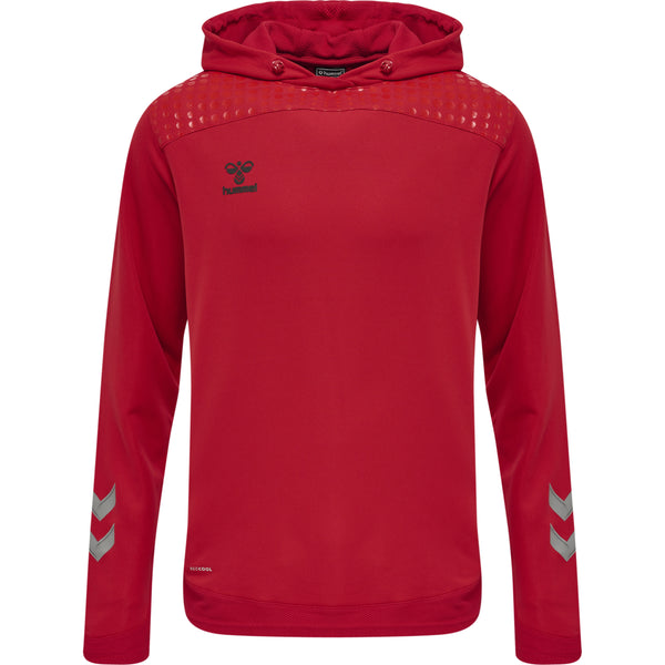 Hummel Lead Poly Hoodie Herren rot – Bild 3