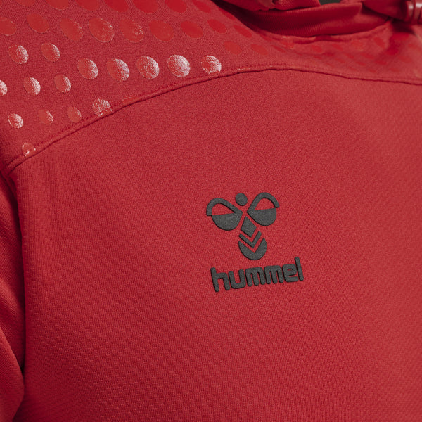 Hummel Lead Poly Hoodie Herren rot – Bild 5