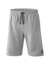 Erima Essential Sweatshorts - hellgrau melange/schwarz – Bild 1