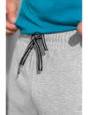 Erima Essential Sweatshorts - hellgrau melange/schwarz – Bild 4