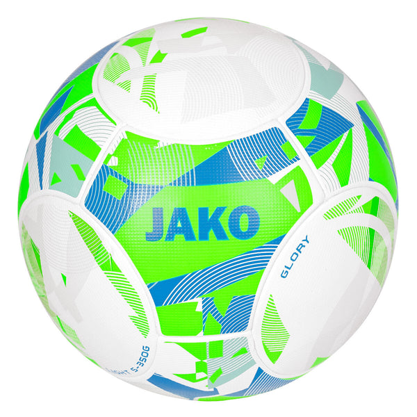 JAKO Lightball Glory 14 Panel, TB - weiß/neongrün/JAKO blau, 350g – Bild 2