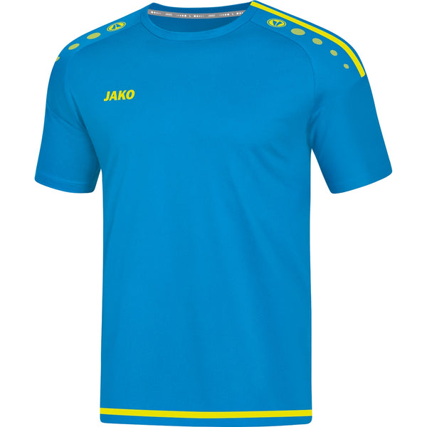 JAKO Fußball Trikot Striker 2.0 Herren Kurzarmshirt hellblau gelb – Bild 1