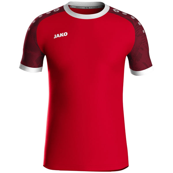 JAKO Trikot Iconic KA - sportrot/weinrot – Bild 1