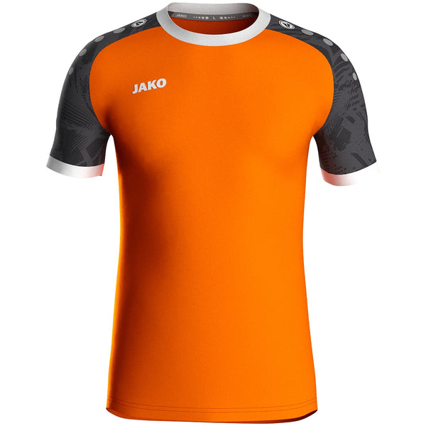 JAKO Trikot Iconic KA - neonorange/schwarz – Bild 2