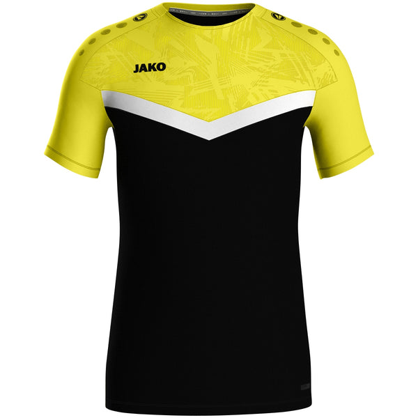 JAKO T-Shirt Iconic - schwarz/soft yellow – Bild 1