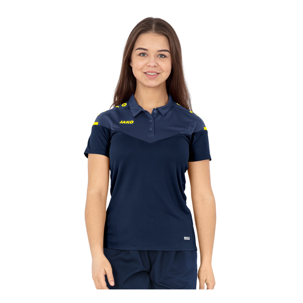 JAKO Damen Polo Champ 2.0 - marine/darkblue/neongelb – Bild 24