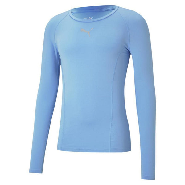 Puma Liga Baselayer Langarm Shirt Herren - hellblau – Bild 1