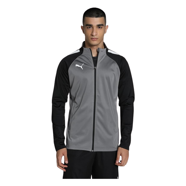 Puma teamLIGA Trainingsjacke Herren - grau/schwarz – Bild 3