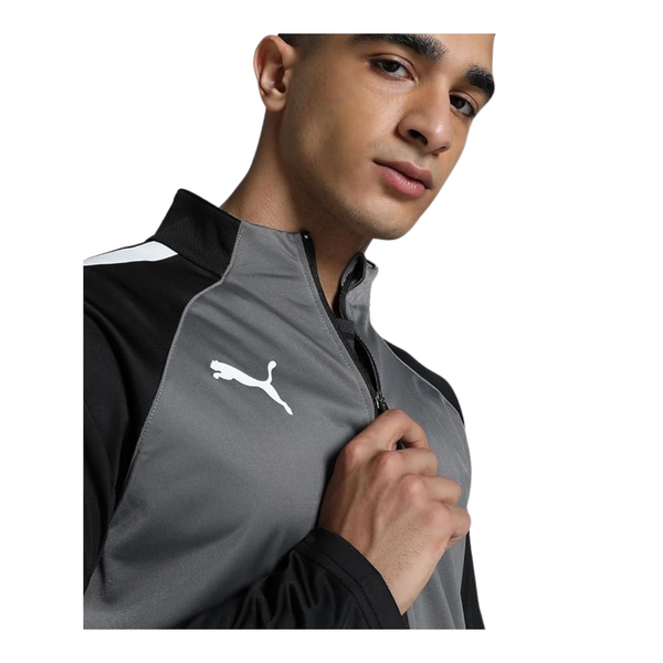 Puma teamLIGA Trainingsjacke Herren - grau/schwarz – Bild 5
