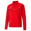 Puma teamRISE 1/4 Zip Top Herren rot weiß – Bild 1