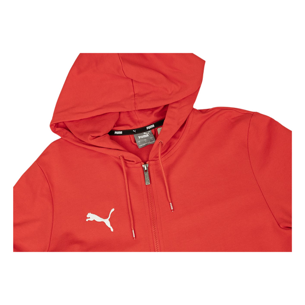 Puma teamGOAL Casuals Hooded Jacke - Rot/Weiß – Bild 2