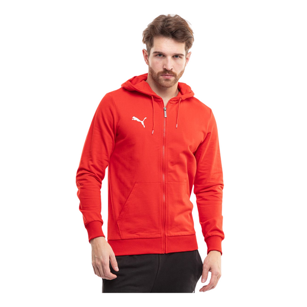 Puma teamGOAL Casuals Hooded Jacke - Rot/Weiß – Bild 3