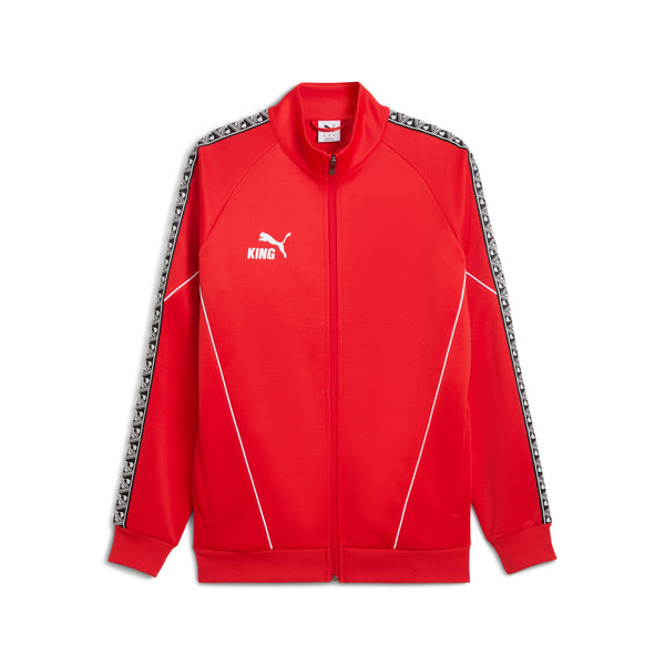Puma teamKING Anthem Jacke - Rot/Weiß – Bild 3