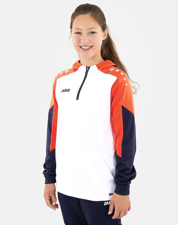 JAKO Zip Hoodie Dynamic - weiß/coral/marine – Bild 2