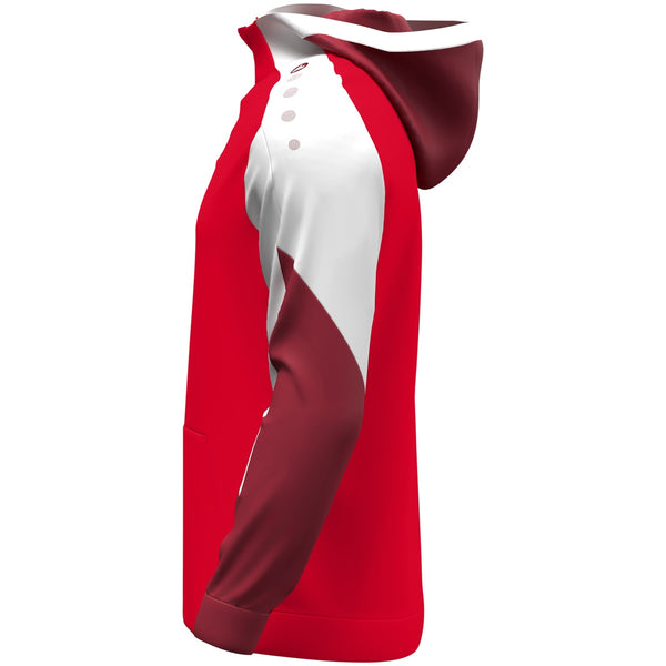 JAKO Zip Hoodie Dynamic - rot/weiß/dunkelrot – Bild 5