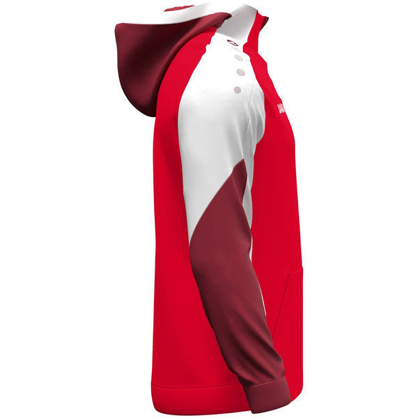 JAKO Zip Hoodie Dynamic - rot/weiß/dunkelrot – Bild 6