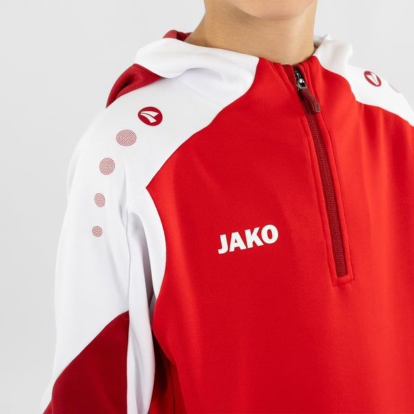 JAKO Zip Hoodie Dynamic - rot/weiß/dunkelrot – Bild 7