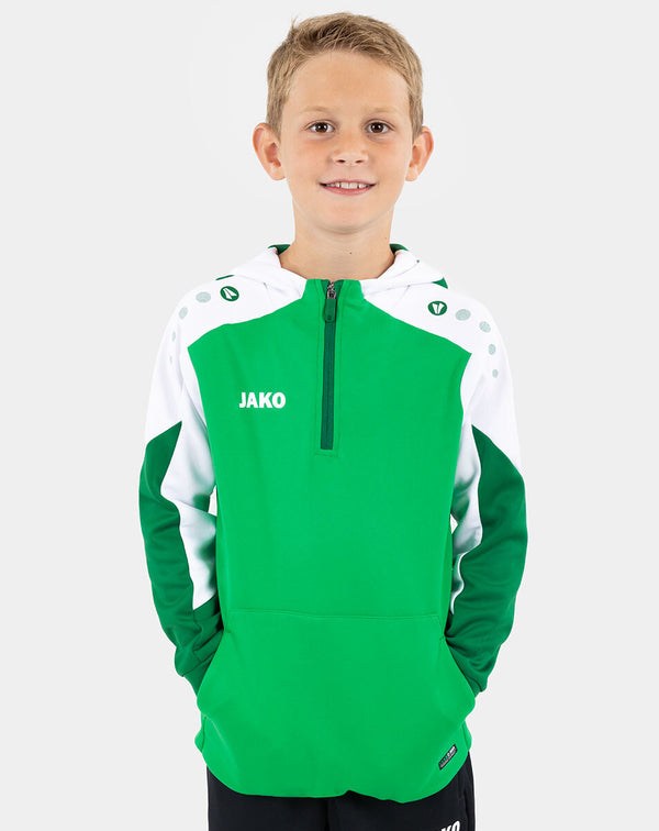 JAKO Zip Hoodie Dynamic - grün/weiß/dunkelgrün – Bild 2