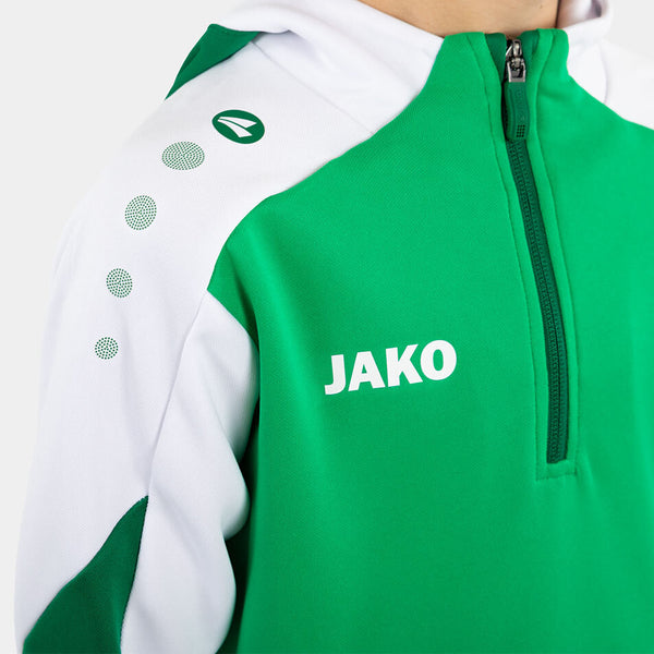 JAKO Zip Hoodie Dynamic - grün/weiß/dunkelgrün – Bild 7