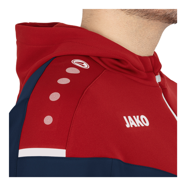JAKO Kapuzenjacke Champ 2.0 - marine/chili rot - Mehrfarbig – Bild 6
