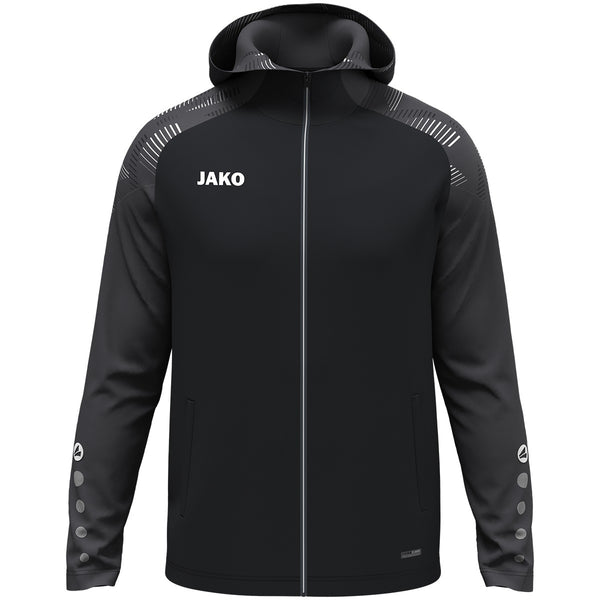JAKO Kapuzenjacke Sonic - royal/schwarz – Bild 8