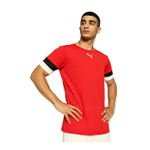 Puma Fußball teamRISE Trikot Herren rot schwarz weiß – Bild 3