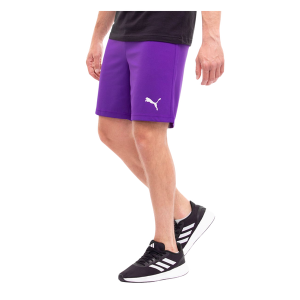 Puma Fußball teamRISE Shorts Herren lila weiß L – Bild 6