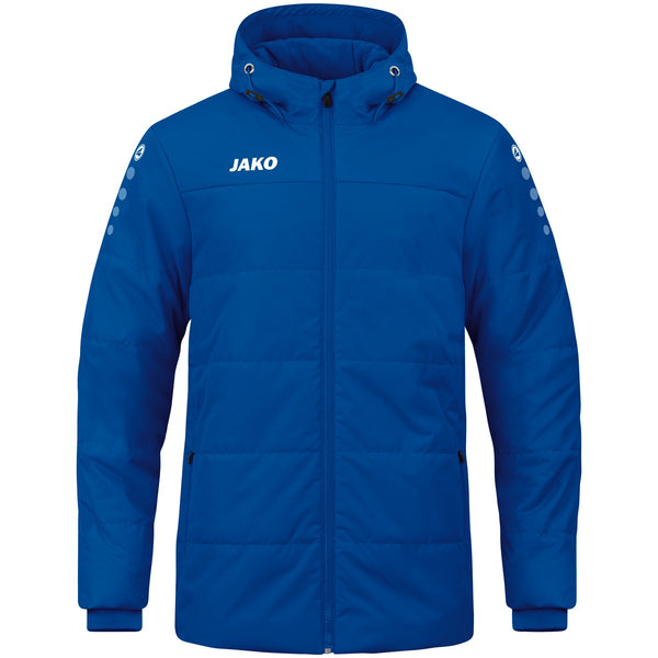 JAKO Coachjacke Team mit Kapuze - royal – Bild 1