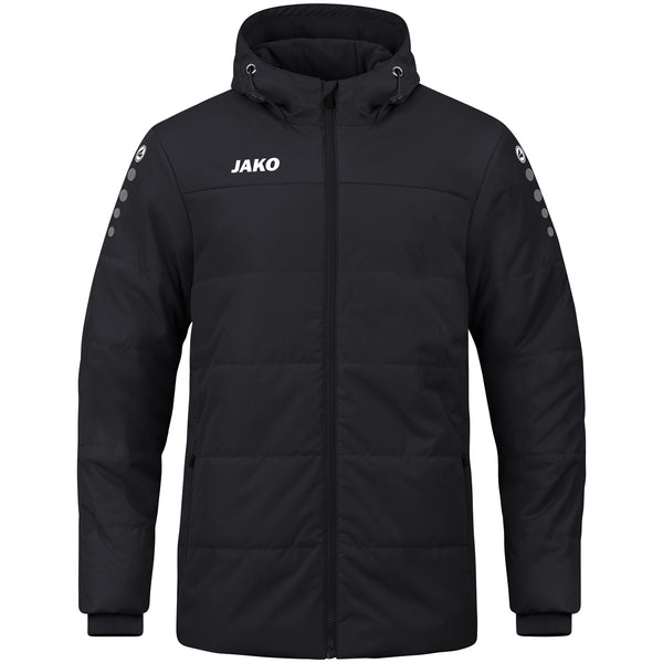 JAKO Coachjacke Team mit Kapuze - schwarz – Bild 1