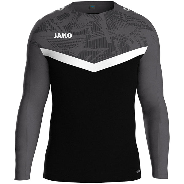 JAKO Sweat Iconic - schwarz/anthrazit – Bild 2
