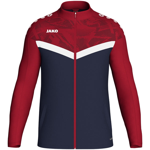 JAKO Polyesterjacke Iconic - marine/chili rot – Bild 1