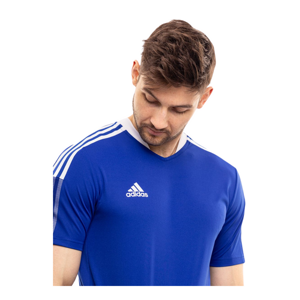 Adidas Tiro 21 Trainingstrikot Herren blau weiß – Bild 4