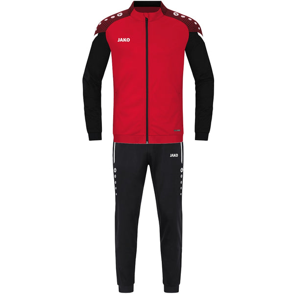 JAKO Trainingsanzug Polyester Performance - rot/schwarz – Bild 3