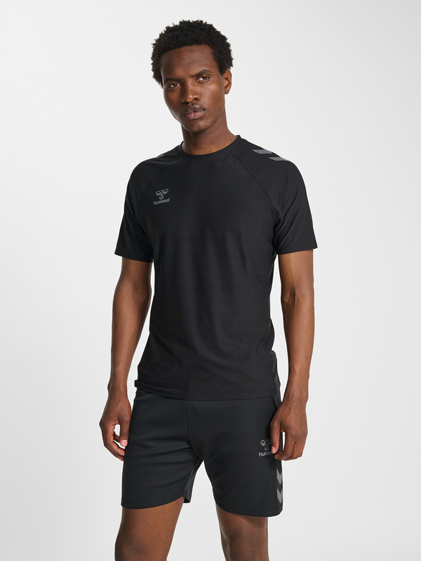 Hummel hmlCIMA 2.0 Jersey S/S - Schwarz meliert