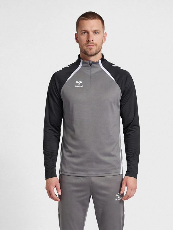 Hummel hmlLEAD 2.0 Half Zip - Stahlgrau / Asphalt