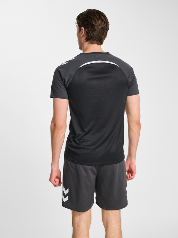 Hummel hmlLEAD 2.0 Jersey S/S - Schwarz / Asphalt