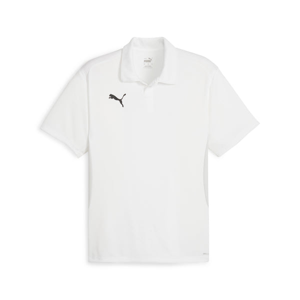 Puma teamGOAL Poloshirt Herren weiß schwarz – Bild 1