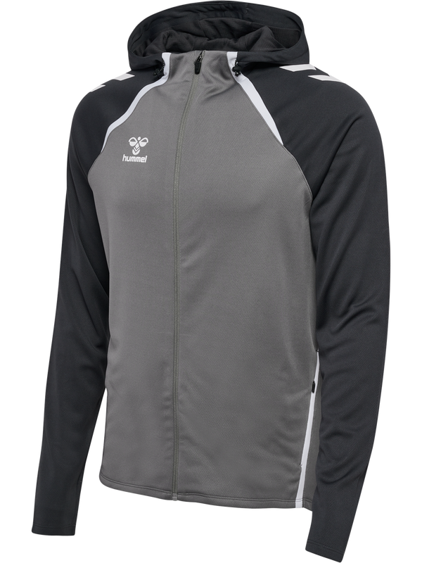 Hummel hmlLEAD 2.0 Zip Hoodie - Stahlgrau / Asphalt