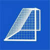 Rombull Tornetze 7,5x2,5 in blau/weiß / Auslage: 0,80x2m (1 Paar) – Bild 2