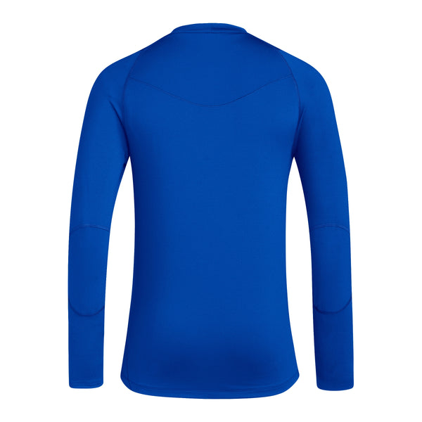 adidas Techfit COLD.RDY Longsleeve Blau – Kickers Jugend (Rückansicht)