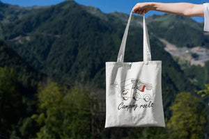 „Camping rockt!“ Stoffbeutel - Teamdealer