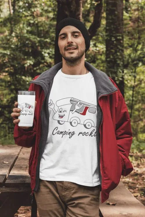 „Camping rockt!“ Thermobecher - Teamdealer