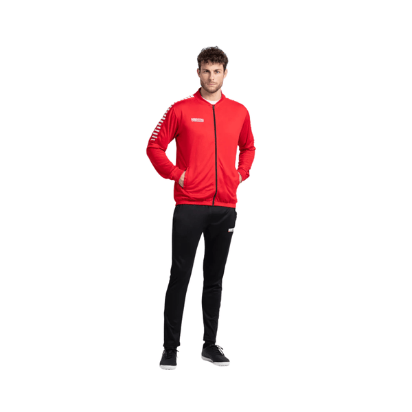 Derbystar Hyper Poly-Arbeitsjacke - rot weiss - Teamdealer