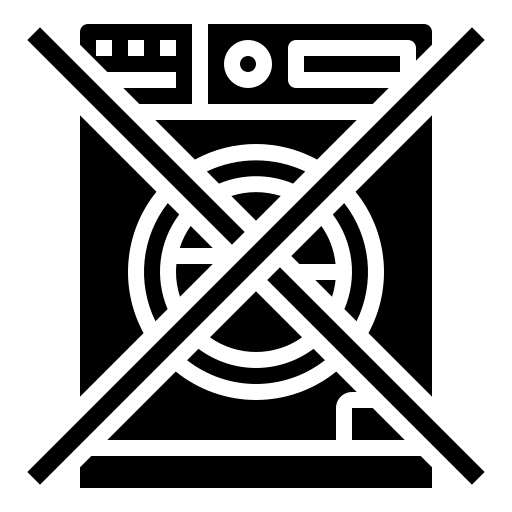 Symbol: kein Trockner