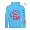 Hawaii Blue Vanlife Hoodie mit Wunschdruckfarbe - Teamdealer
