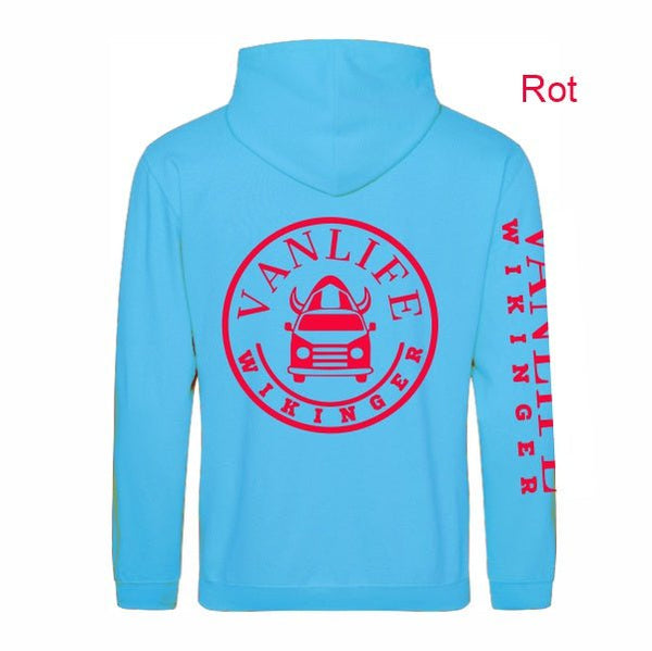 Hawaii Blue Vanlife Hoodie mit Wunschdruckfarbe - Teamdealer