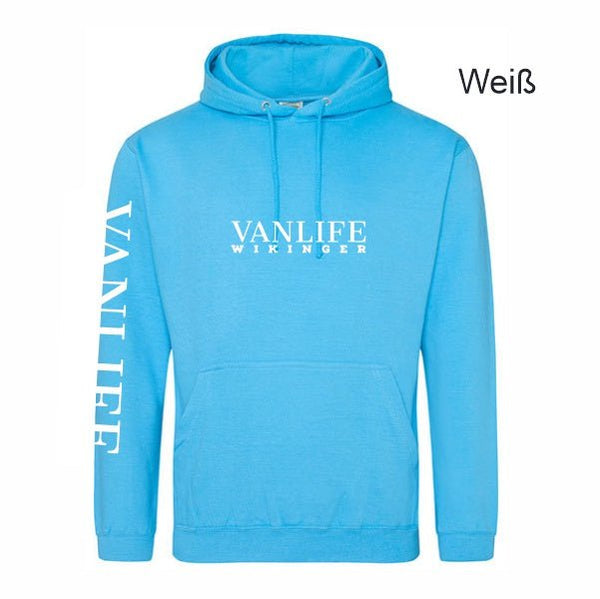Hawaii Blue Vanlife Hoodie mit Wunschdruckfarbe - Teamdealer