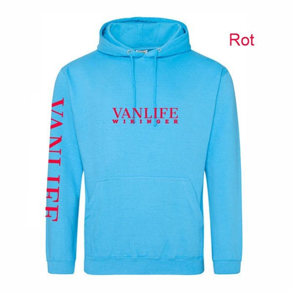 Hawaii Blue Vanlife Hoodie mit Wunschdruckfarbe - Teamdealer